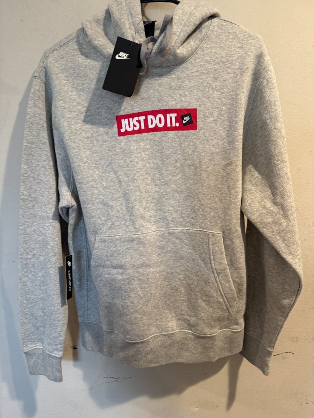 Nike Just Do It Gray Hoodie size small NWT